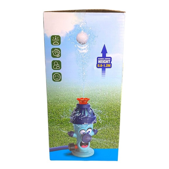 Water Sprinkler Baseball Toy Set Cartoon Hydrant Summer Outdoor Fun NEW In Box - Picture 6 of 9